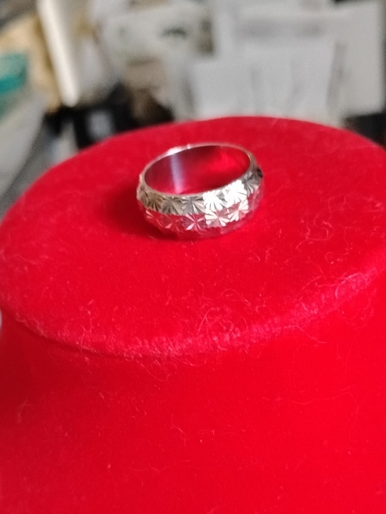 Jewelry - Sterling Silver Floral-Engraved Band Ring